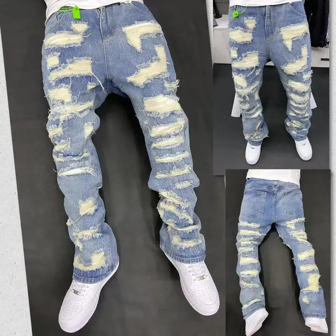 Vaqueros Vintage Hip Hop – Estilo Americano Auténtico