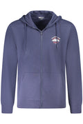 SUDADERA WRANGLER CON CREMALLERA PARA HOMBRE AZUL