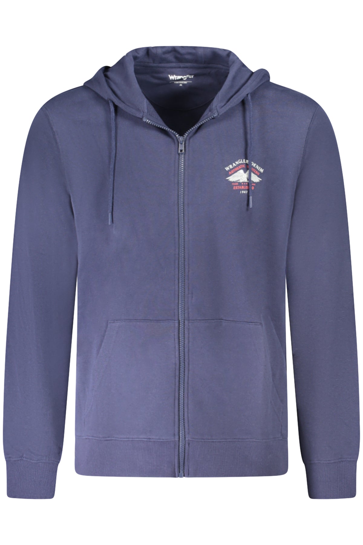 SUDADERA WRANGLER CON CREMALLERA PARA HOMBRE AZUL